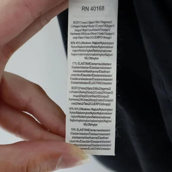 Lauren Ralph Lauren Ruffle Underwire Tankini Top Women 10 Black Swim Resort Pool - Picture 6 of 13